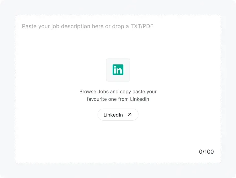 Upload your resume